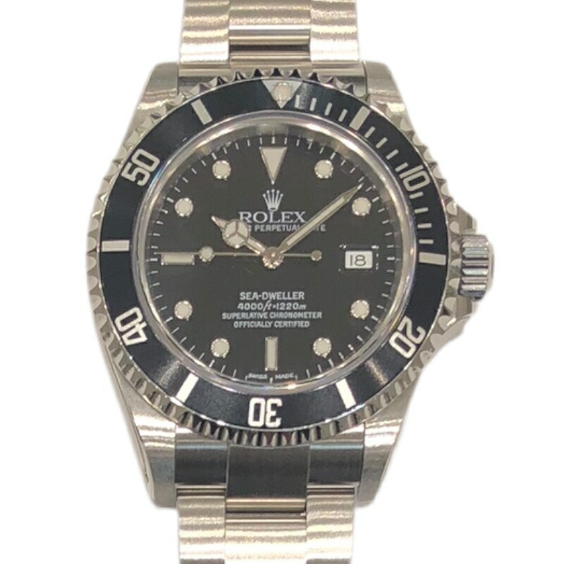 ロレックス ROLEX シードゥエラー 16600 ブラック SS　ステンレススチール メンズ 腕時計【中古】