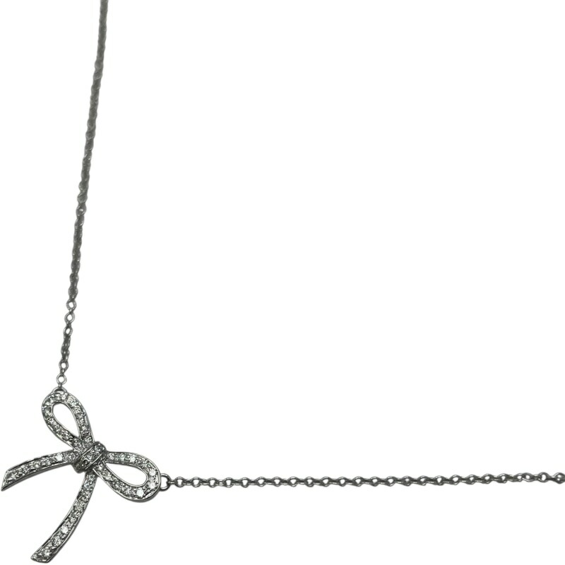 楽天市場】ティファニー Tiffany & Co. ネックレス ボウ PT950 K18PG 1