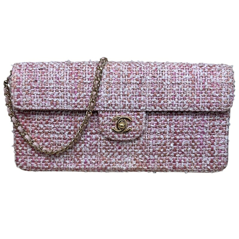 シャネル CHANEL チョコバー　セミショルダーバッグ A15316 ピンク ツイード レディース ハンドバッグ【中古】