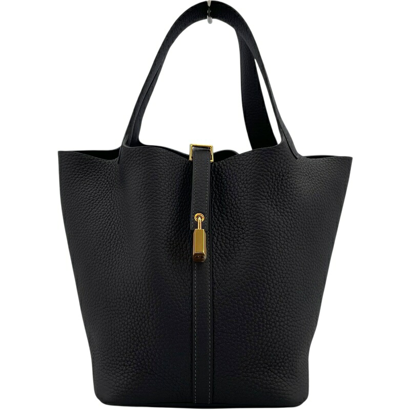 エルメス HERMES ピコタンロックMM W刻 キャバン GD金具 トリヨン レディース ハンドバッグ【中古】|OKURA(おお蔵)店
