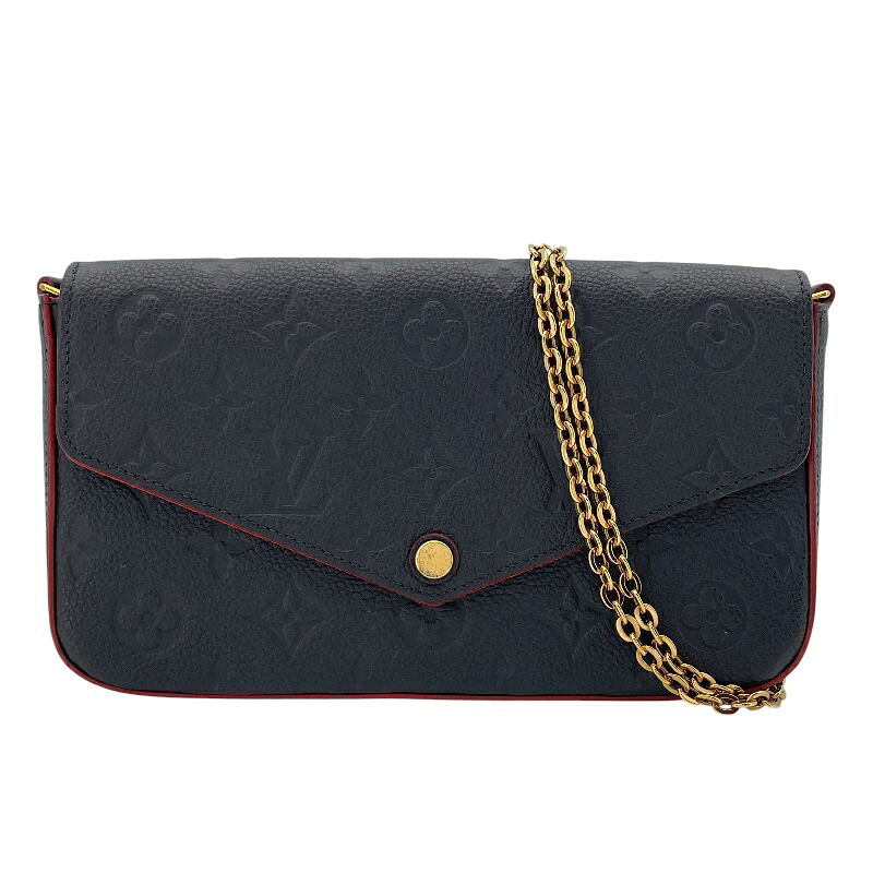 ルイ・ヴィトン LOUIS VUITTON ポシェット・フェリシー M64099 ブルーマリーヌ モノグラム・アンプラント レディース ショルダーバッグ【中古】|OKURA(おお蔵)店