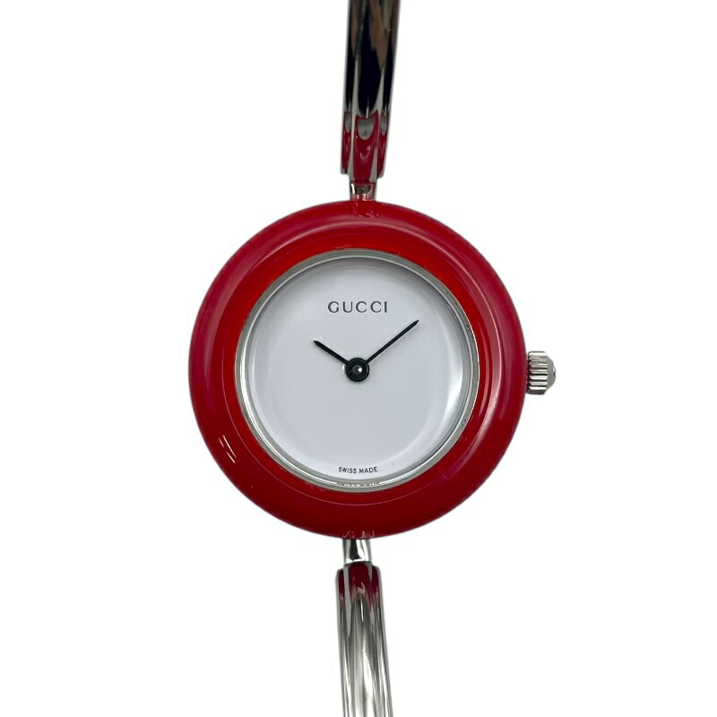 GUCCI ゴールド レッド 時計 交換ベゼル付き GUCCI ゴールド レッド 時計 交換ベゼル付き GUCCI ゴールド