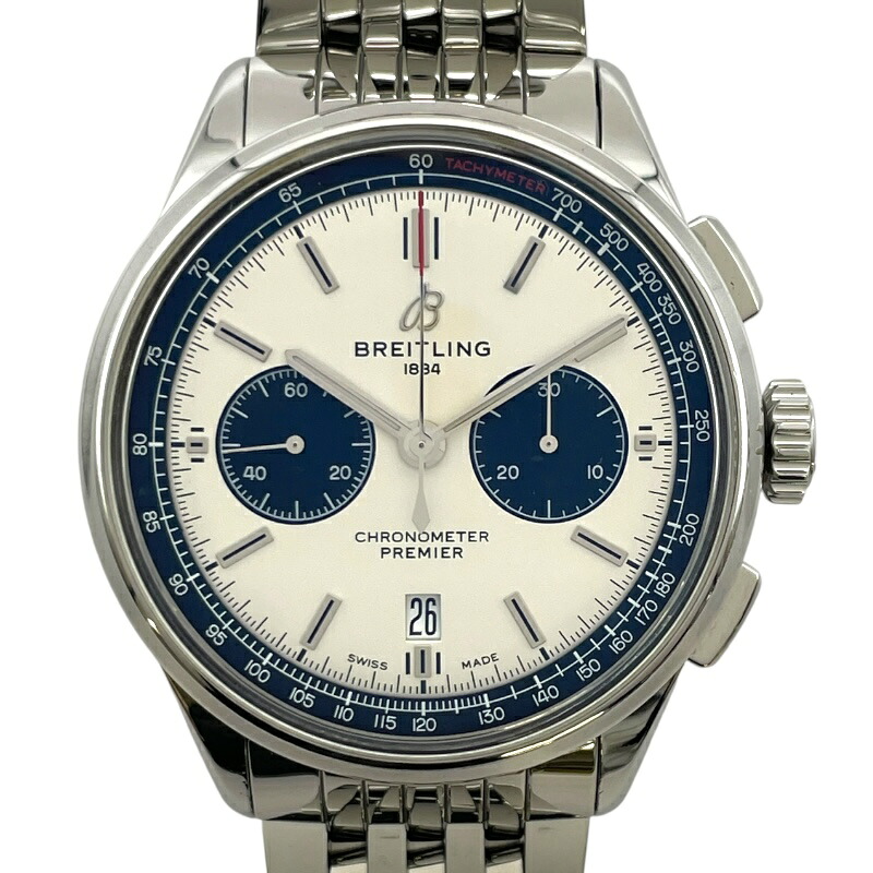 ブライトリング BREITLING プレミエ B01 クロノグラフ 42 AB0118221G1A1(AB0118) シルバー SS 自動巻き メンズ 腕時計【中古】