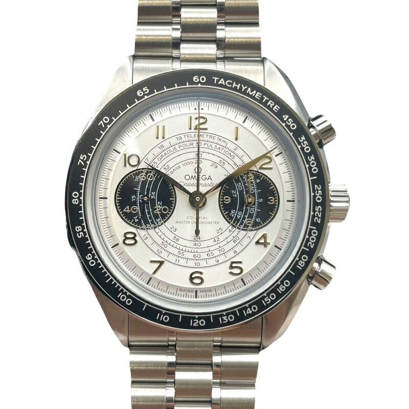 オメガ OMEGA スピードマスター クロノスコープ パリ2024 522.30.43.51.02.001 ホワイト SS メンズ 腕時計【中古】 435,200円