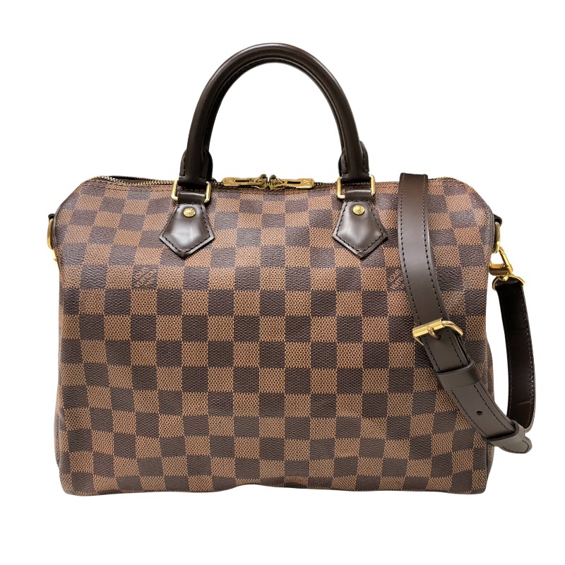 【6/1～ 最大限度30,000円OFFクーポン券！】ルイ・ヴィトン LOUIS VUITTON スピーディ・バンドリエール30 N41367 赤銅色 ダミエ・エベヌ レディース ショルダーバッグ【中古】
