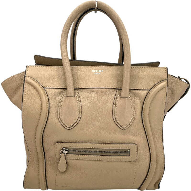 楽天市場】CELINE セリーヌ ラゲージ ミニショッパー カーキ ブラウン
