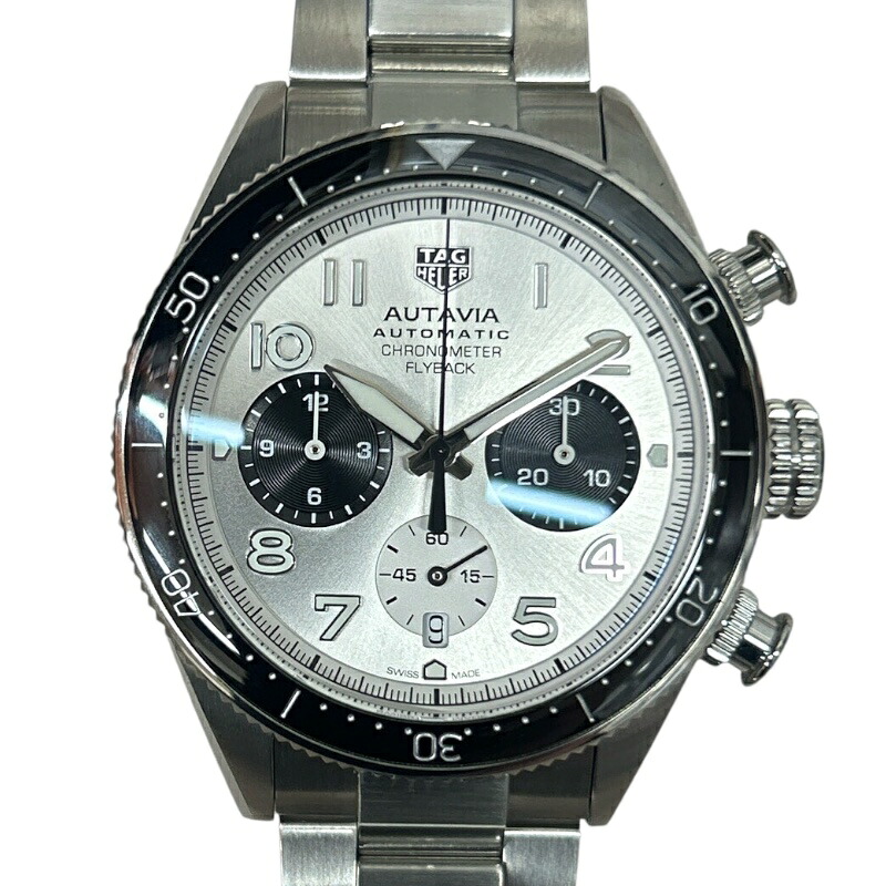 タグ・ホイヤー TAG HEUER オータヴィア 60周年アニバーサリーフライバック クロノグラフ CBE511B.FC8279 シルバー SS 自動巻き メンズ 腕時計【中古】