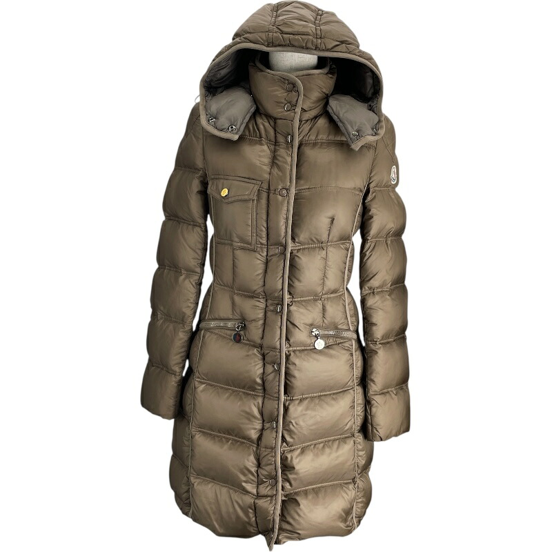 モンクレール MONCLER ROMARIN ダウンコート ベージュ ナイロン レディース その他アウター【中古】