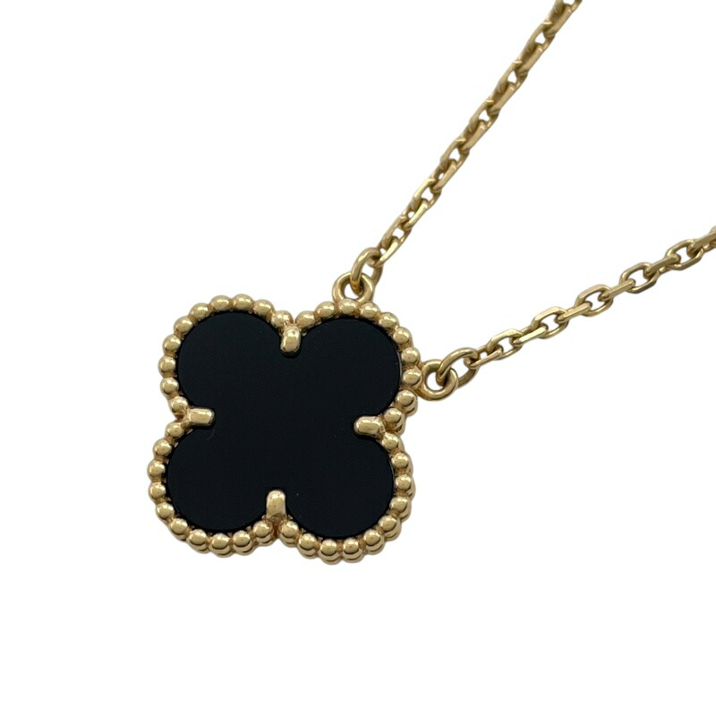 ヴァ‌ンク‌リーフ‌＆アー‌ペル カルセドニー ネックレス VCARD34900 VCARD34900 ヴィンテージアルハンブラ カルセドニー ネックレス 中古