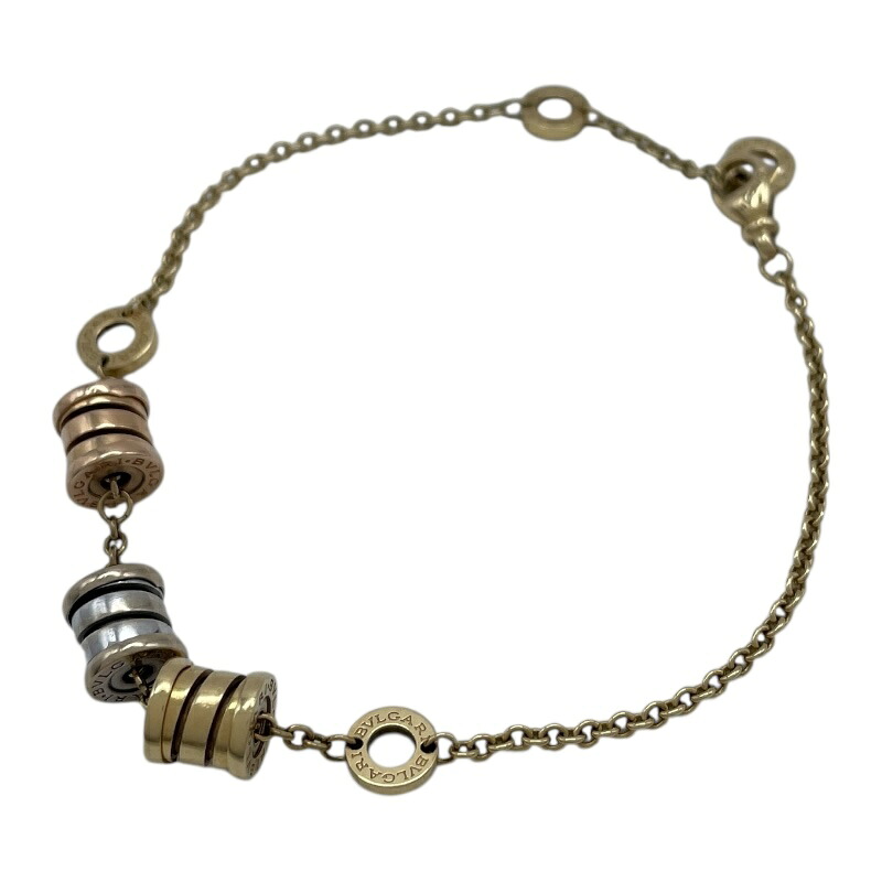ブルガリ BVLGARI ビーゼロワンエレメントブレス ゴールド/ホワイトゴールド/ピンクゴールド Au750 ジュエリー【中古】