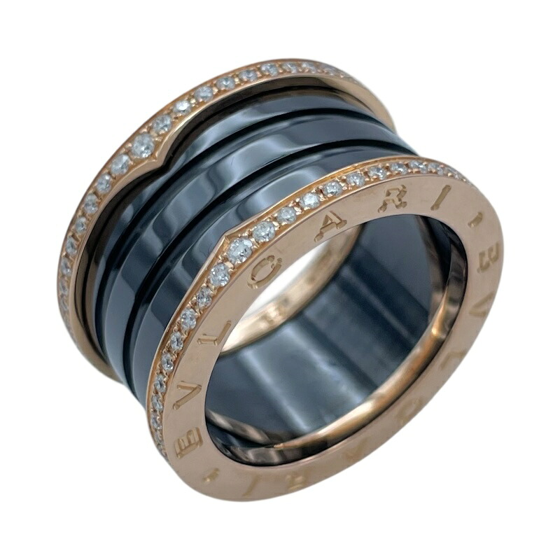 ブルガリ BVLGARI ビーゼロワンリング4バンド(M) ピンクゴールド Au750 ジュエリー【中古】