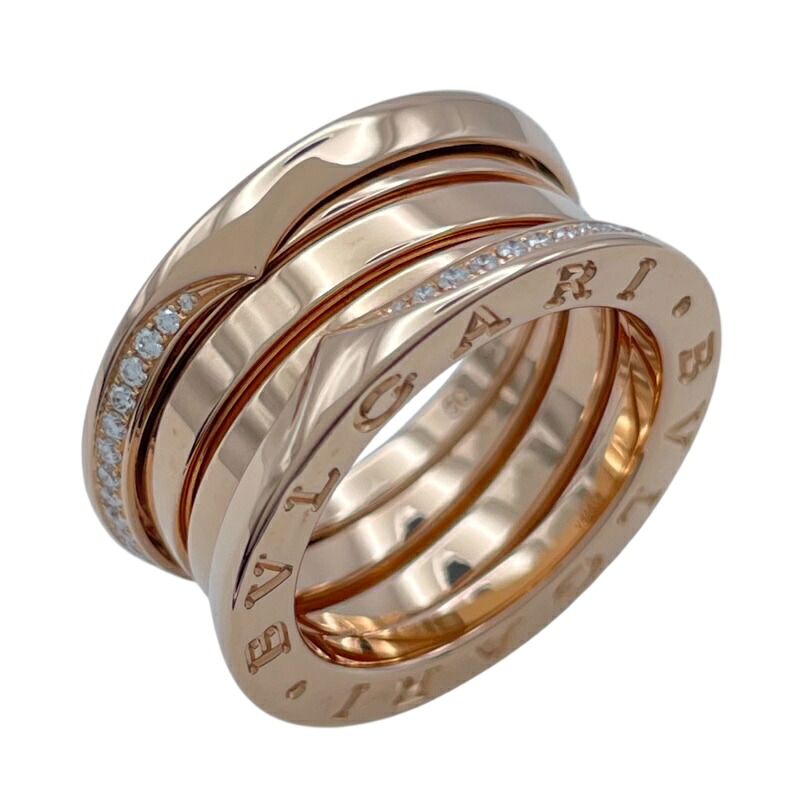 ブルガリ BVLGARI ビーゼロワンリング3バンド(S) ピンクゴールド Au750 ジュエリー【中古】