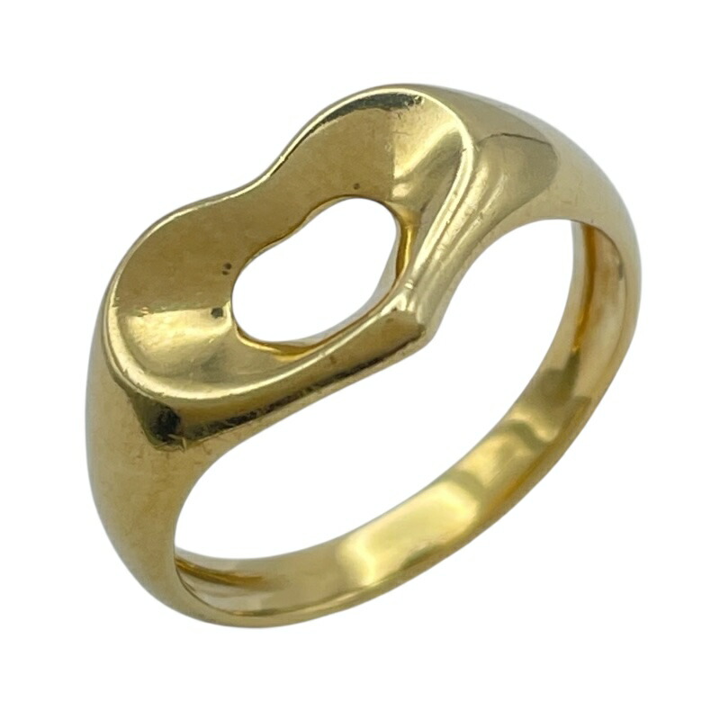 Tiffany オープンハート　k18 925 コンビリング Tiffany オープンハートk18 925 コンビリング