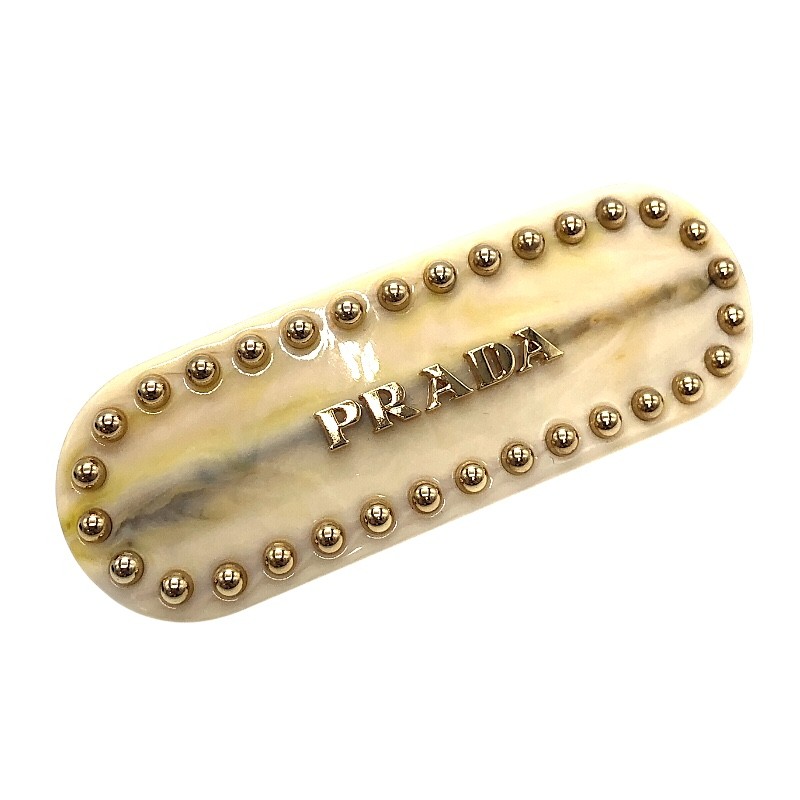 楽天市場】PRADA プラダ トライアングルロゴ シュシュ ヘア