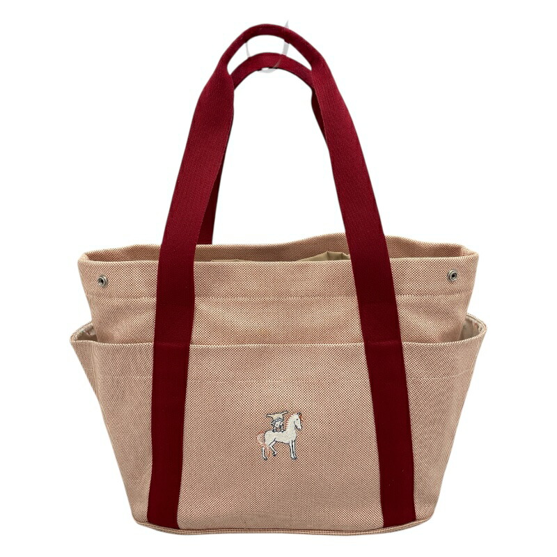エルメス HERMES カブリオル　マザーズバッグ テラコッタ SV金具 トワル レディース トートバッグ【中古】