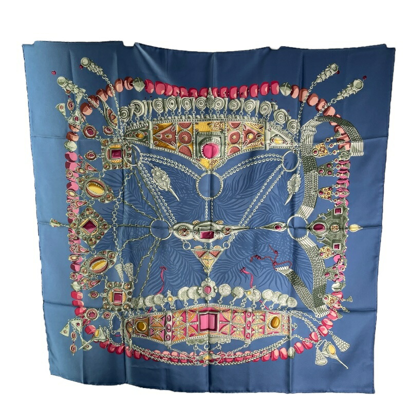 HERMES エルメス Eperon dor シルク スカーフ カレ90 エルメス HERMES エルメス Eperon dor 【黄金の拍車】赤 シルク