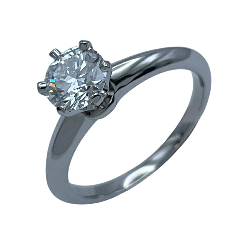 ティファニー TIFFANY&CO ソリティアリング プラチナ Pt950 ジュエリー【中古】|OKURA(おお蔵)店