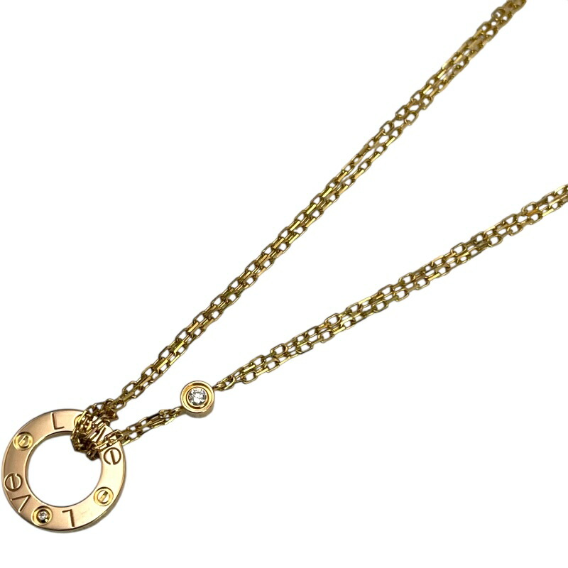 カ‍ル‍テ‍ィ‍エ‍ LOVE ラブ サークル ネックレス トリニティ ダムール