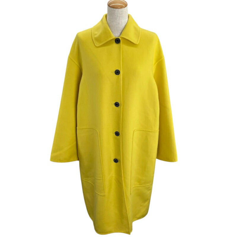 期間限定価格❗️【極美品】HERMÈSエルメス　カシミヤ100% コート裏地総柄 80s HERMES カシミアコートチェスターコート