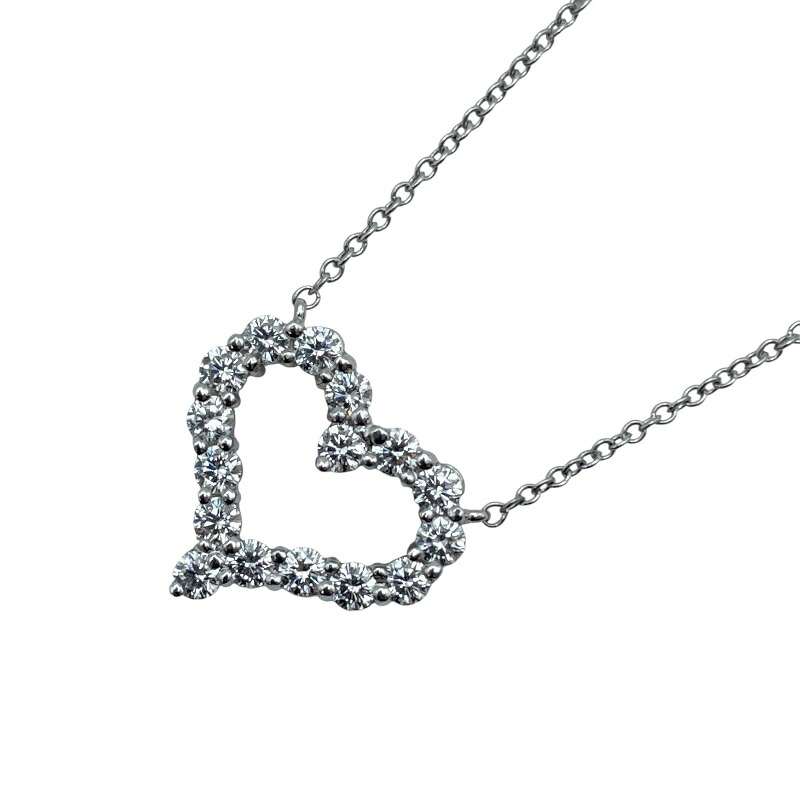 ティファニー TIFFANY＆CO センチメンタルハートネックレス プラチナ Pt950 ジュエリー【中古】｜OKURA（おお蔵）店