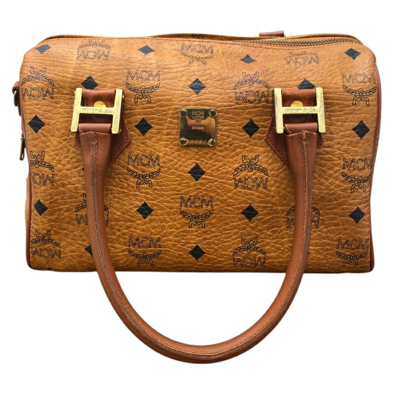 MCMエムシーエム ボストンバ ッグ ハンドバッグ 総柄 ロゴプレート ブラウン 楽天市場】【クリスマスSALEクーポン配布中! 12/12 18時 〜 12/23 10時