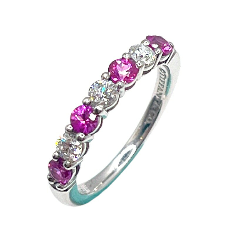 楽天市場】【緑屋質屋】ティファニー 16ストーンリング ピンク