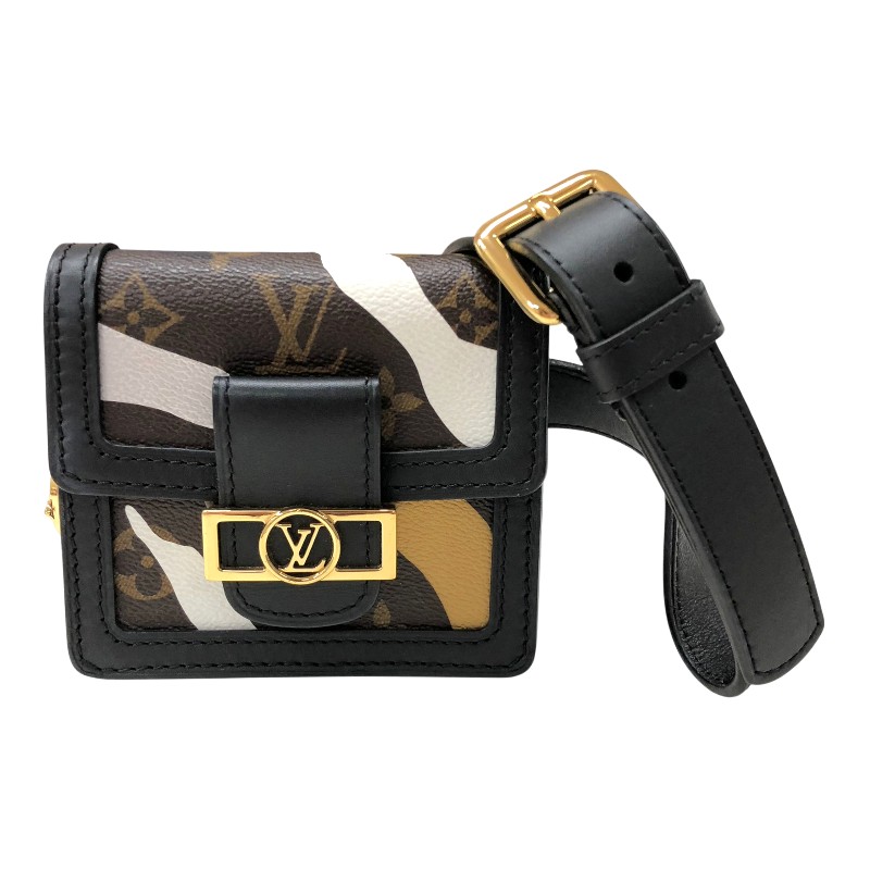 【6/1～ 最大限度30,000円OFF引き換え証！】ルイ・ヴィトン LOUIS VUITTON バムバッグ ドーフィーヌ BB 酉の方角御徒面子  M69086 黒いこと×赤銅色 モノグラムPVC上塗り帆布 なめし革 レディース 酉の方角御徒面子【中古】