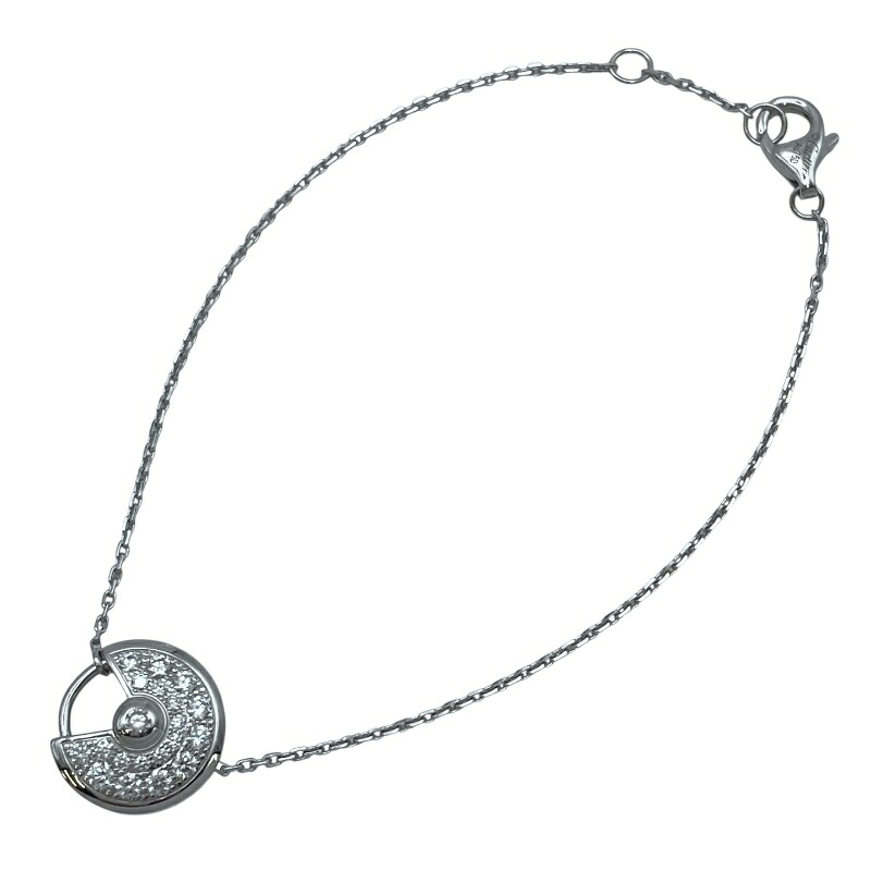カルティエ Cartier アミュレットダイヤブレスレット ホワイトゴールド Au750 ジュエリー【中古】