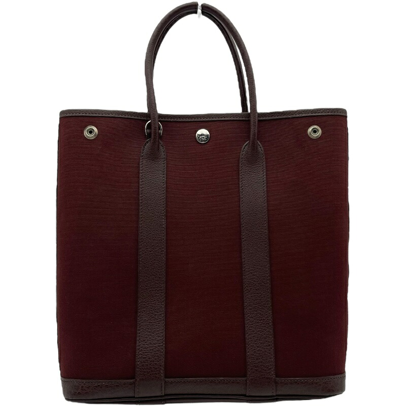 エルメス HERMES ガーデンファイルPM　?I刻 ブラウン トワル レディース ハンドバッグ【中古】