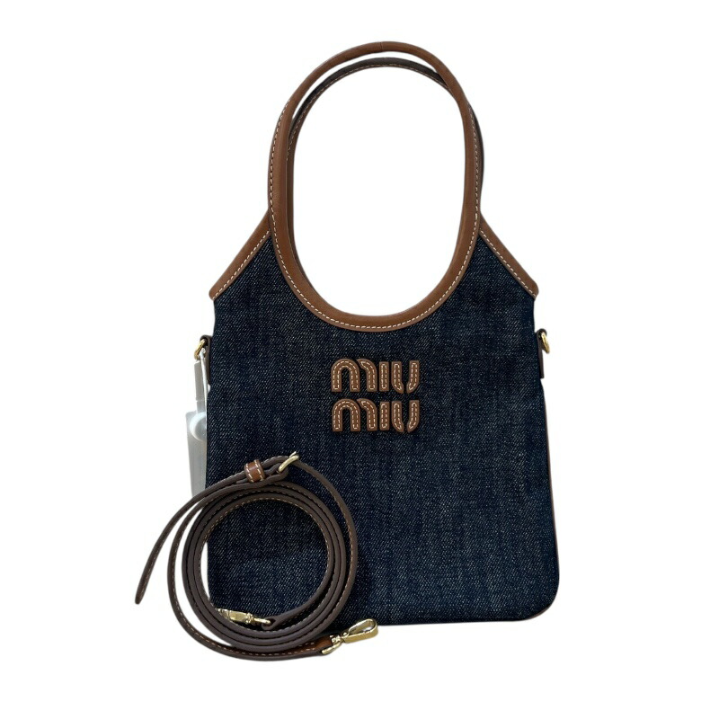 楽天市場】【バッグ】Miu Miu ミュウ ミュウ ミュウミュウ デニム