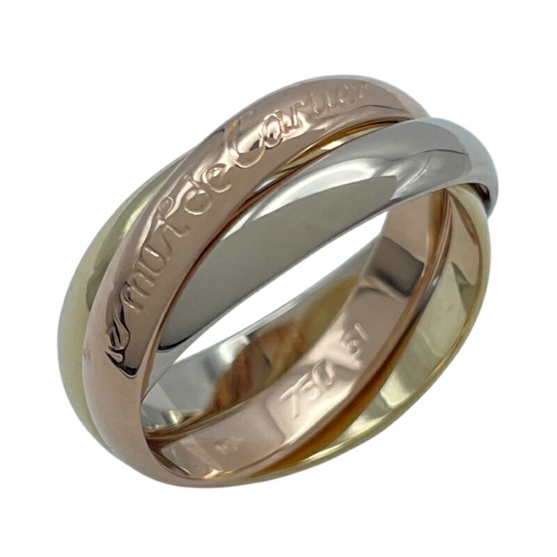 楽天市場】カルティエ Cartier ピンキーリング トリニティ SM スモール