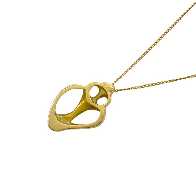 ティファニー TIFFANY＆CO アンジェラカミングスネックレスイエローゴールド 750 ジュエリー【中古】｜OKURA（おお蔵）店