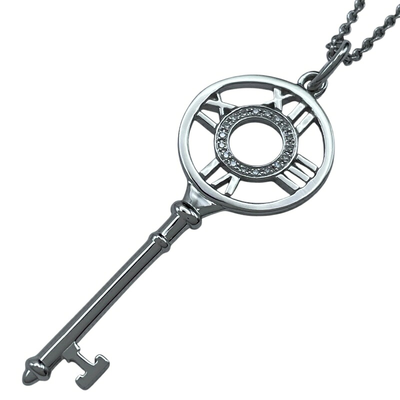 ティファニー TIFFANY＆CO アトラスキーネックレス ホワイトゴールド Au750/ダイヤモンド ジュエリー【中古】