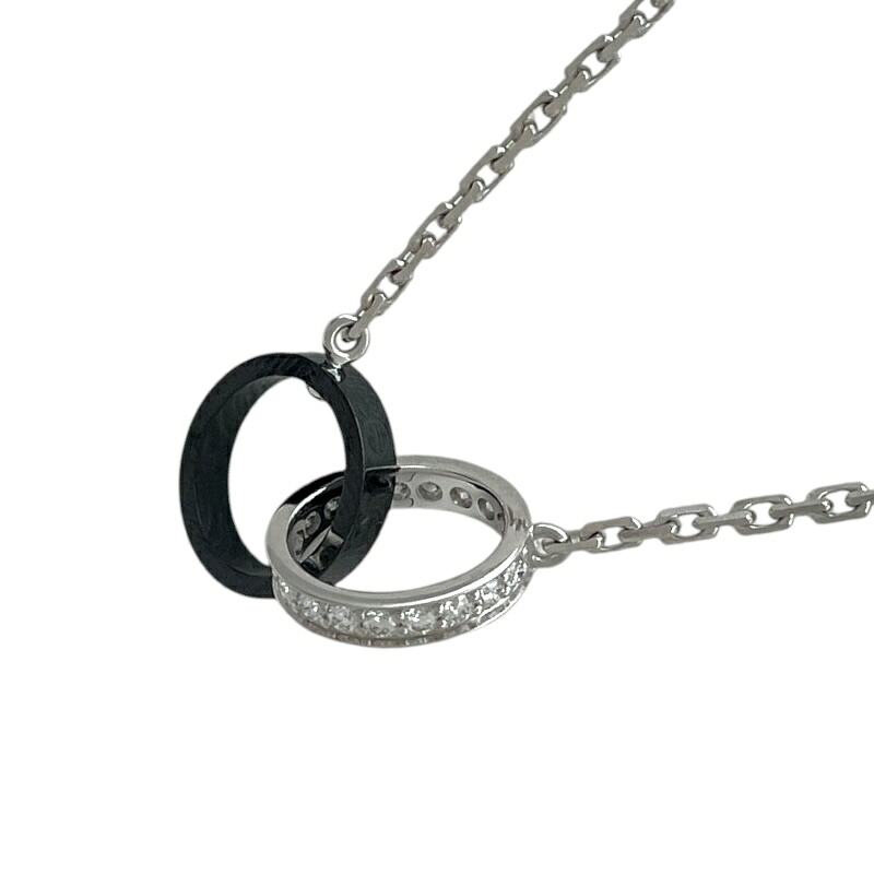 カルティエ Cartier ベビーラブネックレス ホワイトゴールド Au750 ダイヤモンド ジュエリー【中古】
