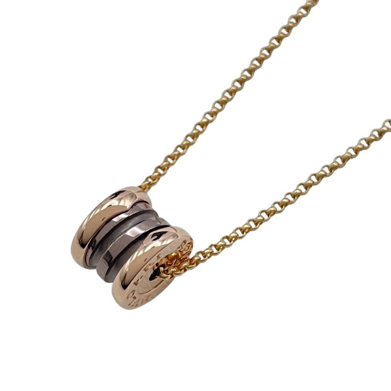 ブルガリ BVLGARI ビーゼロワンエレメントネックレス ゴールドxステンレススチール K18SS ジュエリー【中古】