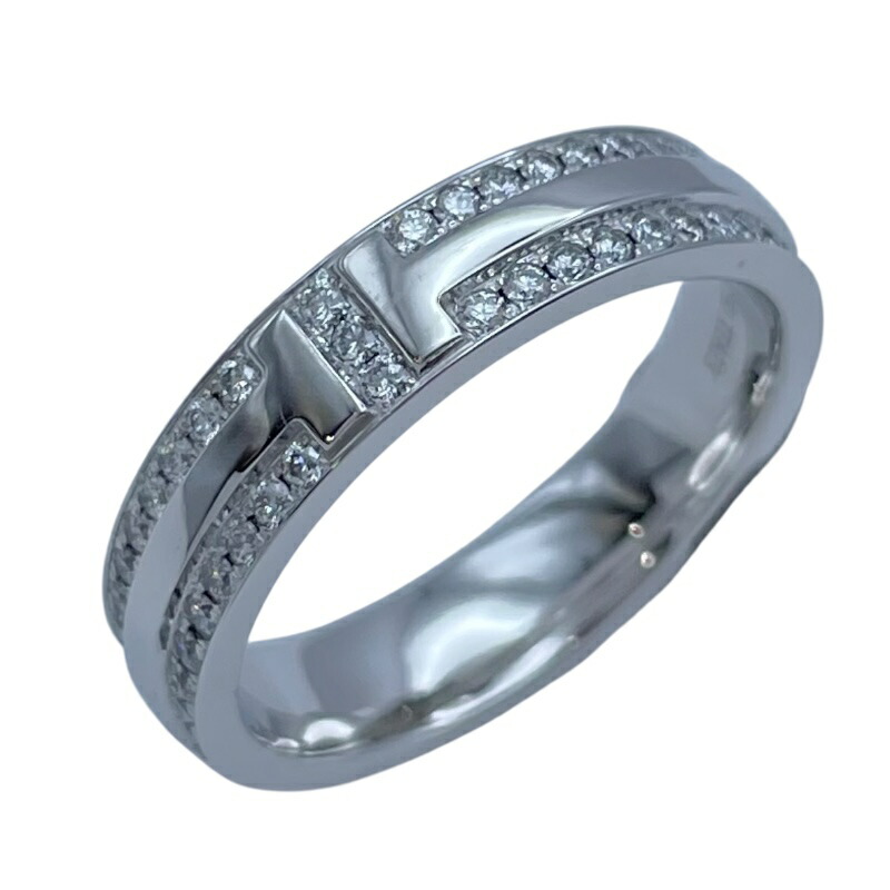美品 Tiffany ティファニー トゥルーナローリング 18k PG 14号 楽天