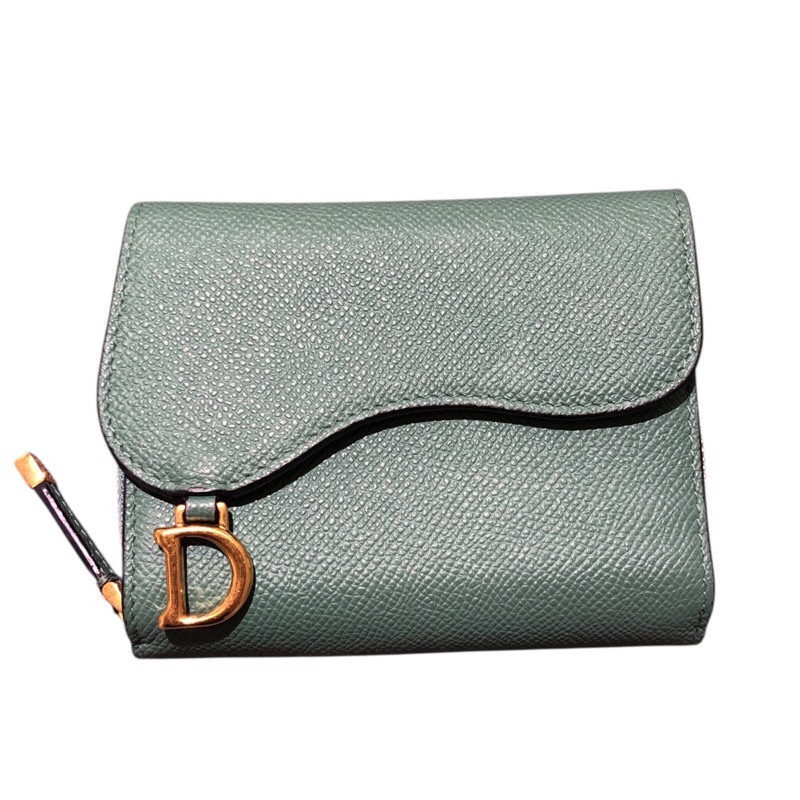 Christian Dior 三つ折りディオールオブリーク　ロータスウォレット Dior ディオール サドル ロータスウォレット 三つ折り財布 (Dior