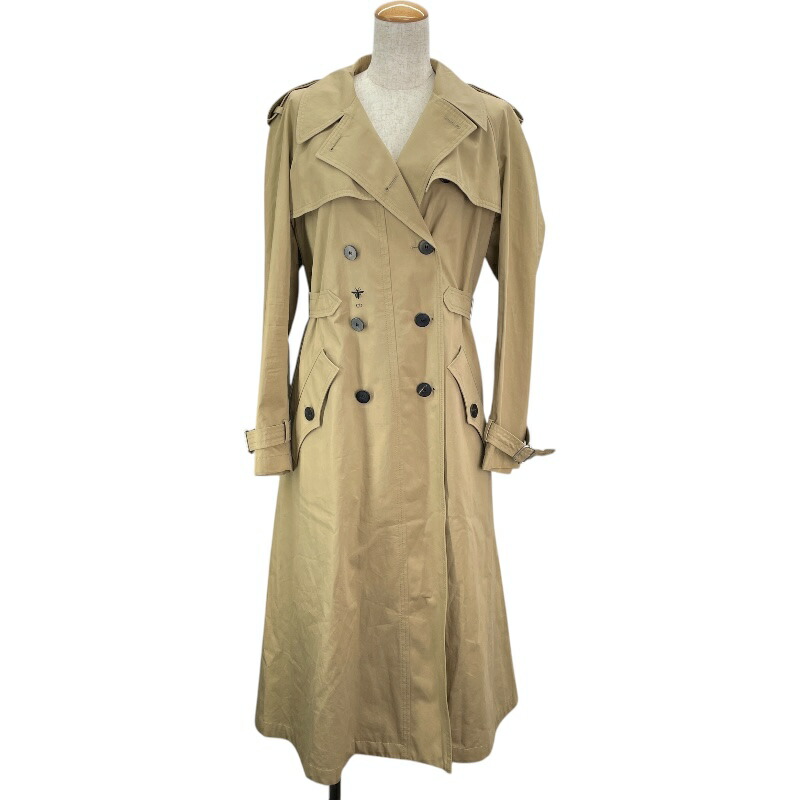 楽天市場】【中古】クリスチャンディオール コットン トレンチコート