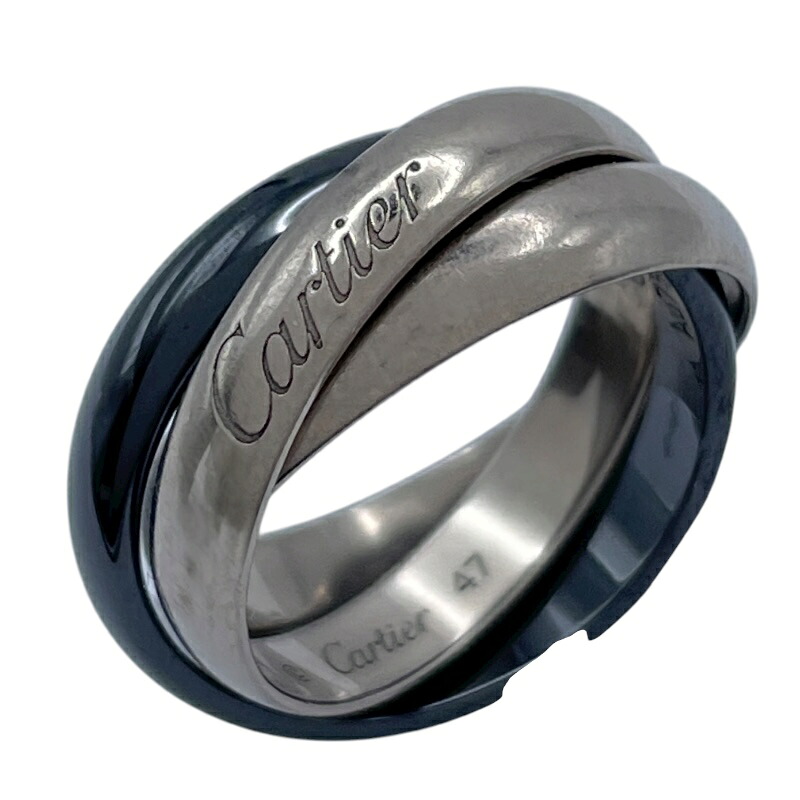 カルティエ Cartier トリニティリング ホワイトゴールド Au750 ジュエリー【中古】