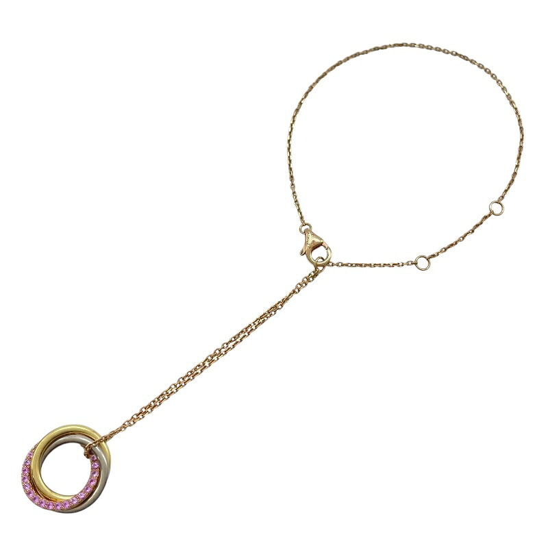 カルティエ Cartier トリニティブレスレット ピンクゴールド Au750 ジュエリー【中古】