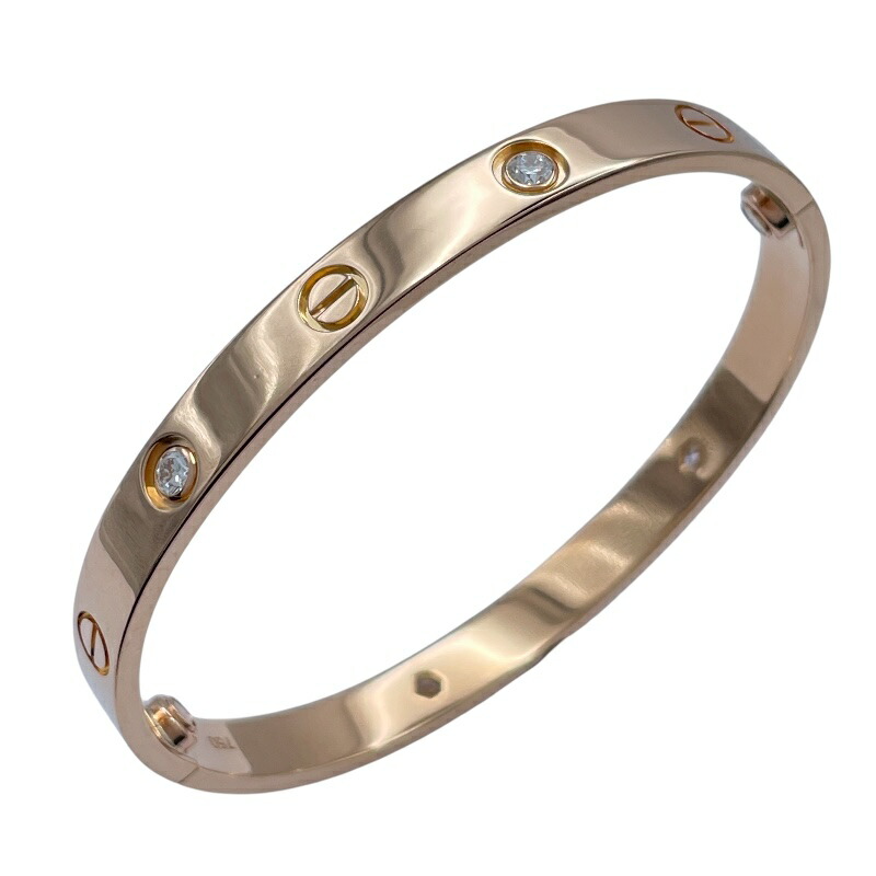 楽天市場】カルティエ ラブブレス SM 新型 PG アフターパヴェダイヤ