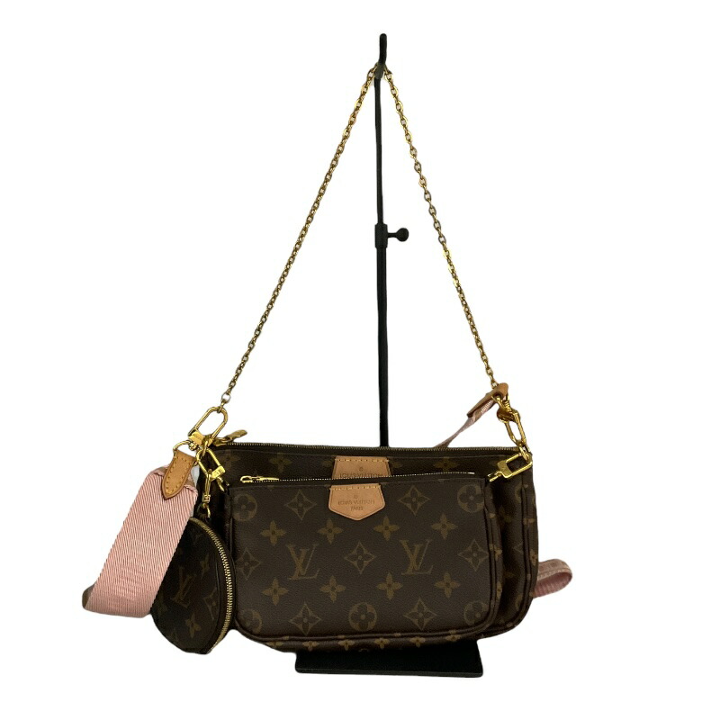 ルイ・ヴィトン LOUIS VUITTON ﾐｭﾙﾃｨ･ﾎﾟｼｪｯﾄ･ｱｸｾｿﾜｰﾙ M44840 ブラウン PVCコーティングキャンバス レディース ショルダーバッグ【中古】