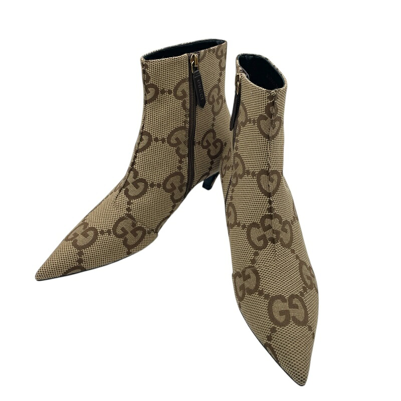 送料無料】グッチ GUCCI ×BALENCIAGA GGキャンバスショートブーツ