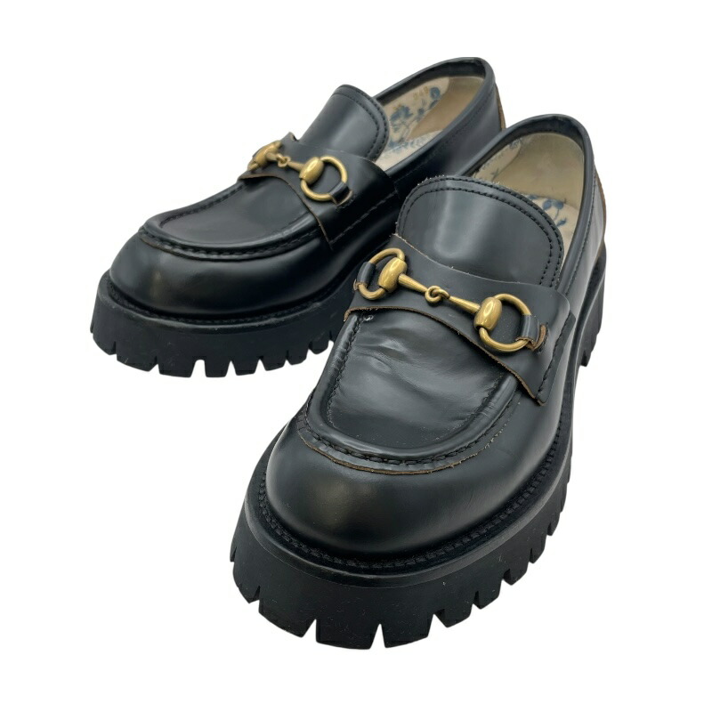 楽天市場】GUCCI グッチ 100 0255 ビットローファー 37C ダーク