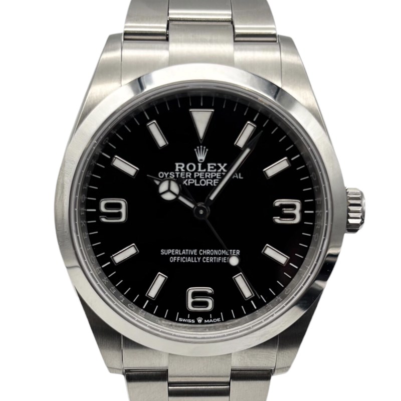 ロレックス ROLEX エクスプローラー36 ランダムシリアル 124270 ブラック SS 自動巻き メンズ 腕時計【中古】