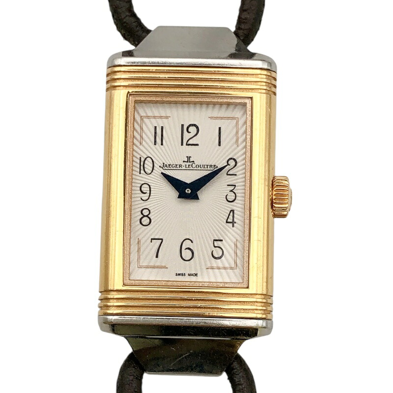 ジャガー・ルクルト JAEGER-LE COULTRE レベルソワン コルドネ Q3264520 ホワイト PG/SS レディース 腕時計【中古】