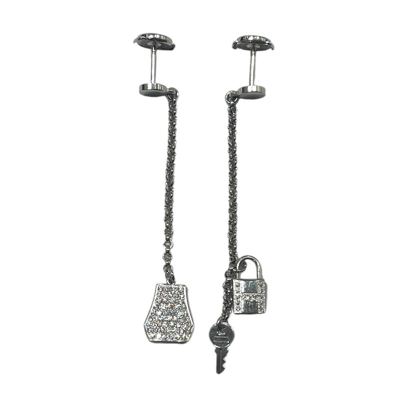 エルメス HERMES ケリークロシェットピアス ホワイトゴールド 750 ジュエリー【中古】