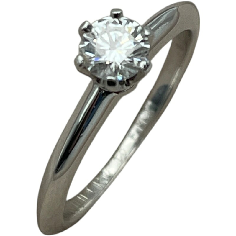 ティファニー TIFFANY＆CO ソリティアリング プラチナ Pt950 ダイヤモンド ジュエリー【中古】
