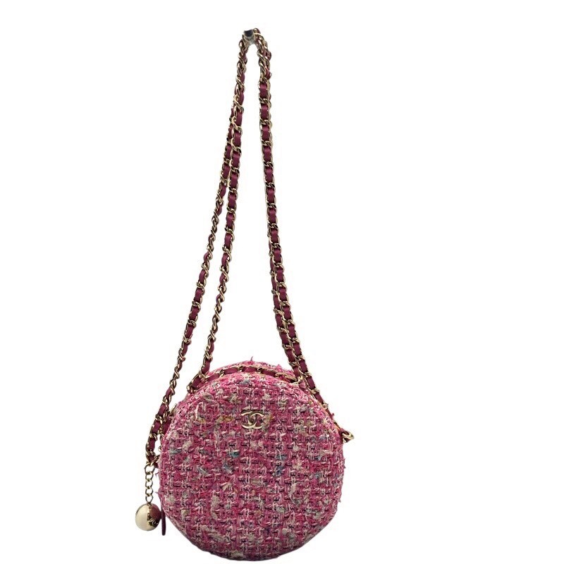 シャネル CHANEL ラウンド チェーンクラッチ レディース ショルダーバッグ【中古】