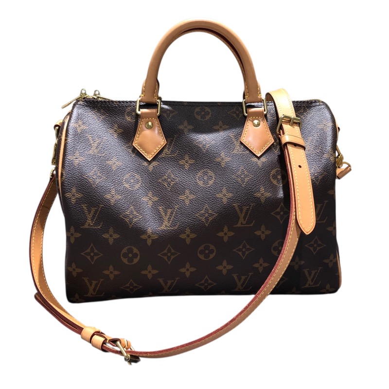 ルイ・ヴィトン LOUIS VUITTON スピーディー・バンドリエール30 M41112 赤銅色 モノグラム帆布 レディース ハンドバック【中古】